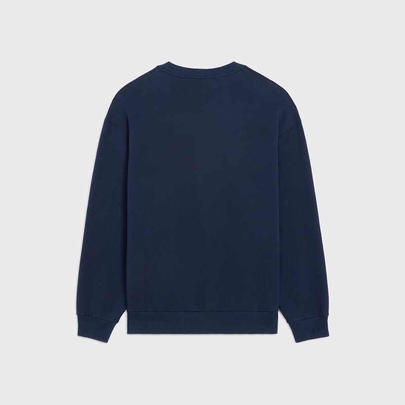 lockeres sweatshirt aus baumwollfleece
