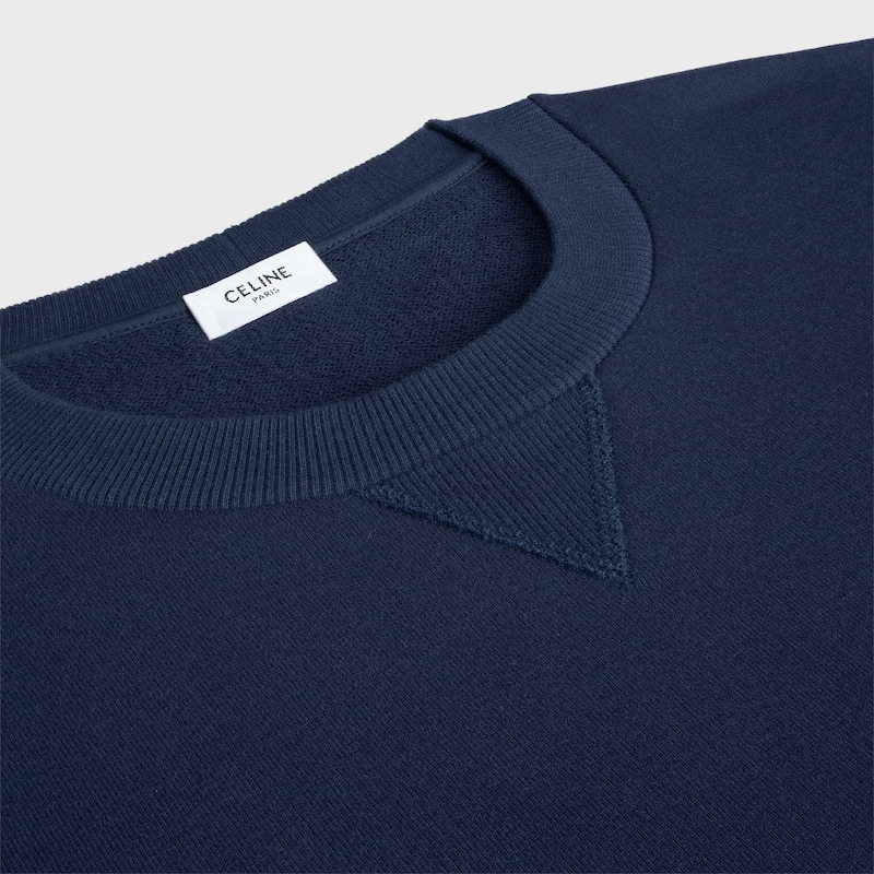 lockeres sweatshirt aus baumwollfleece