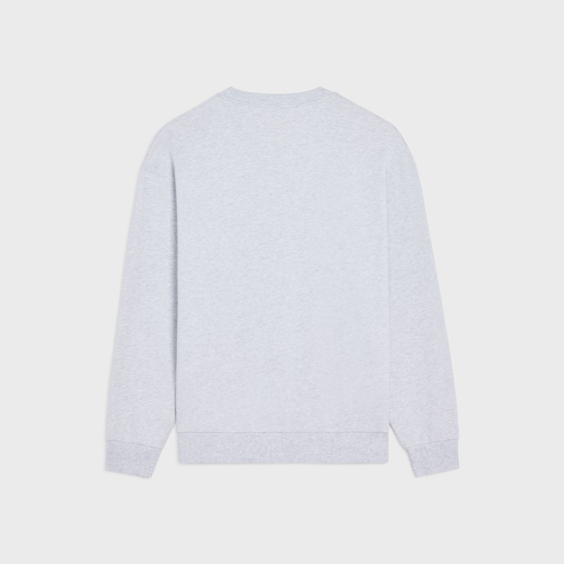 lockeres sweatshirt aus baumwollfleece