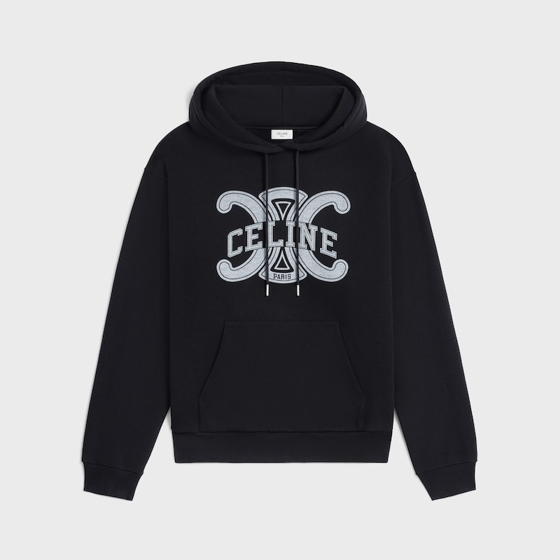 lockerer hoodie aus baumwollfleece