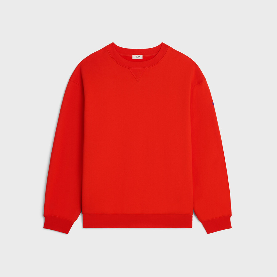 sweatshirt aus baumwollfleece