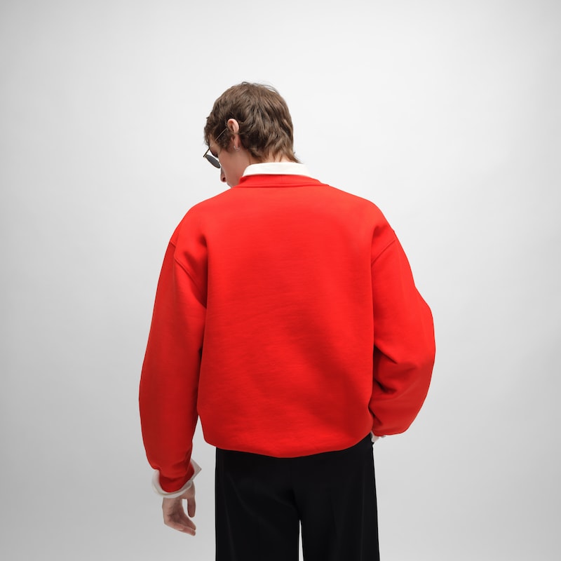sweatshirt aus baumwollfleece