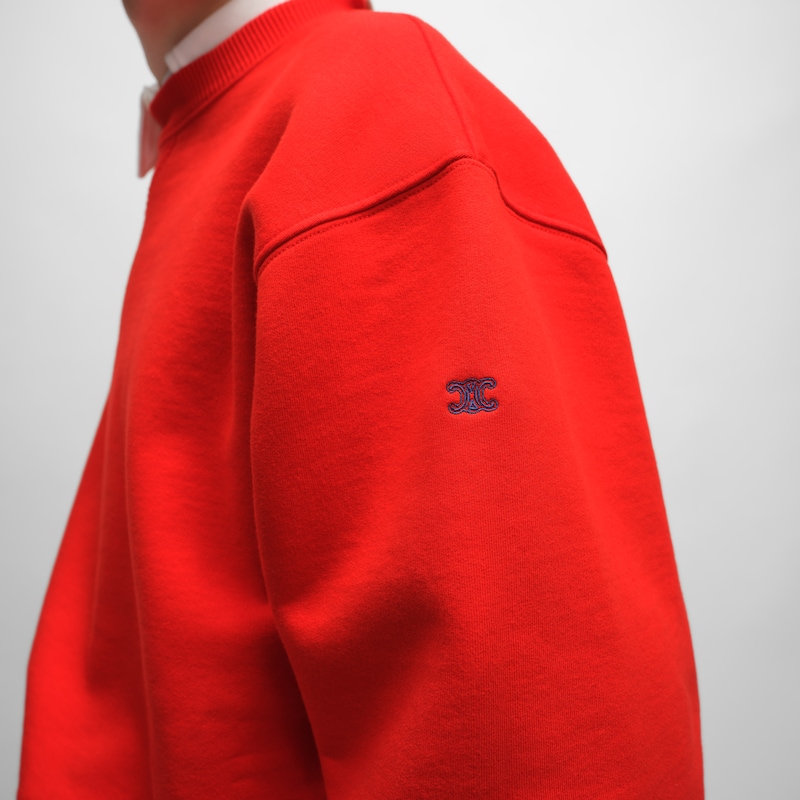 sweatshirt aus baumwollfleece