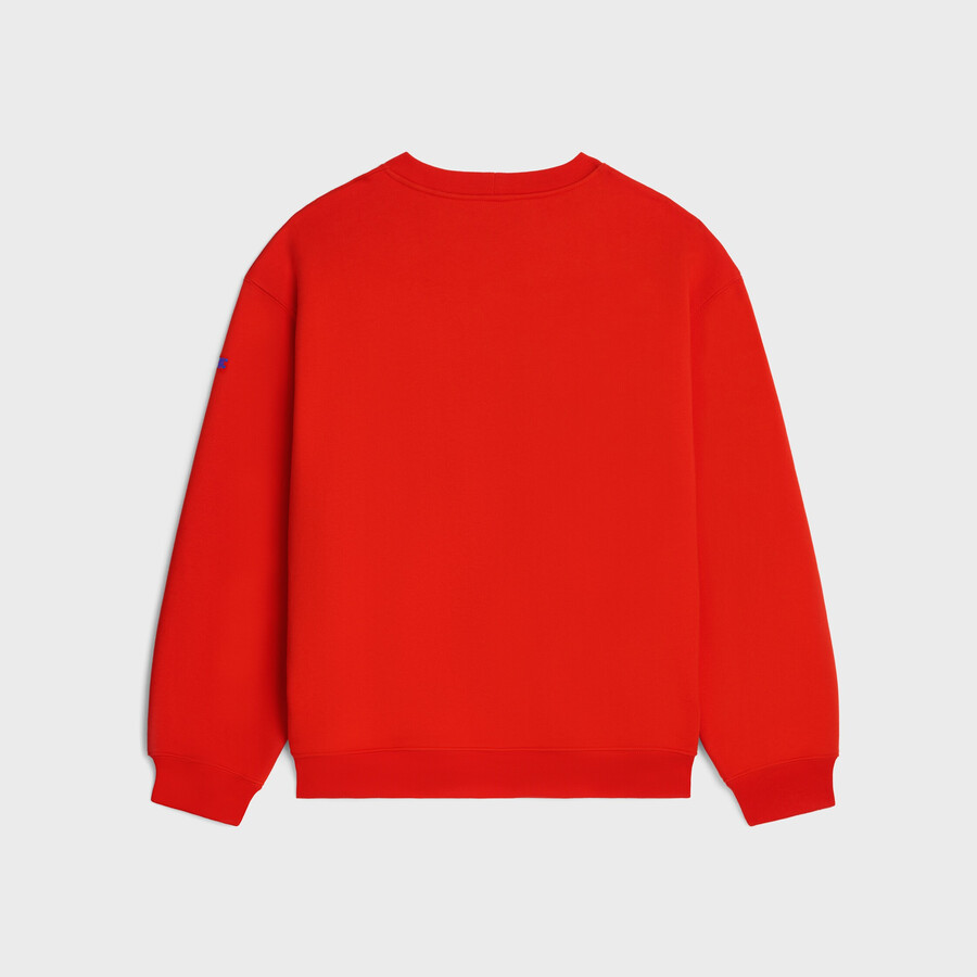sweatshirt aus baumwollfleece